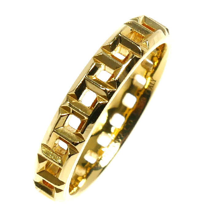 TIFFANY&Co. ティファニー K18YG イエローゴールド Tトゥルー ナロー リング・指輪 62507780 8号 2.8g レディース【中古】
