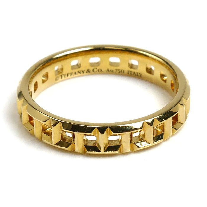 TIFFANY&Co. ティファニー K18YG イエローゴールド Tトゥルー ナロー リング・指輪 62507780 8号 2.8g レディース【中古】