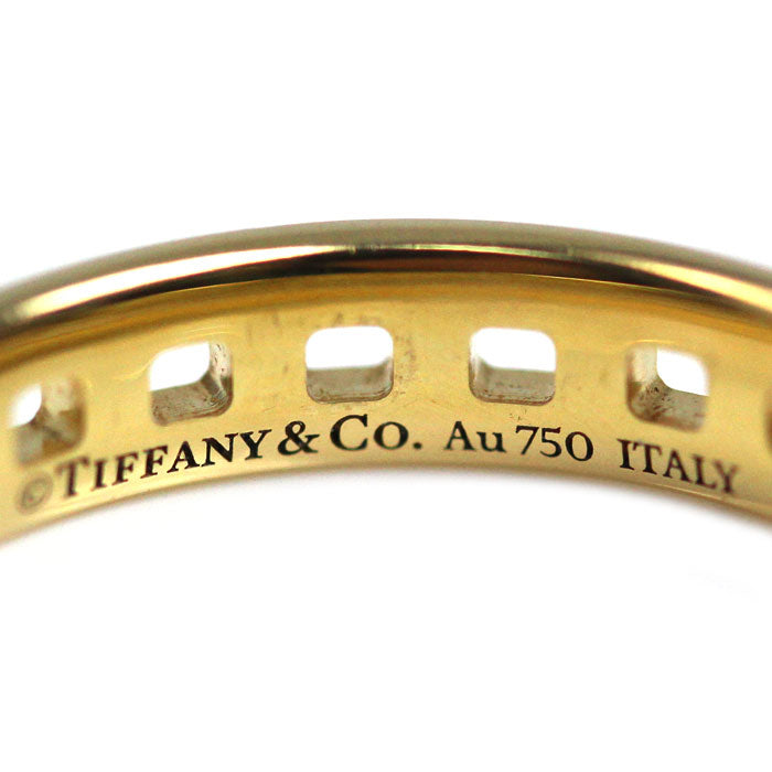 TIFFANY&Co. ティファニー K18YG イエローゴールド Tトゥルー ナロー リング・指輪 62507780 8号 2.8g レディース【中古】