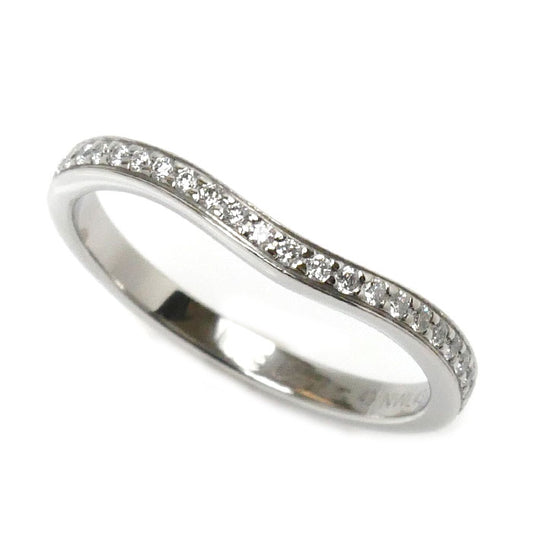 CARTIER カルティエ Pt950プラチナ バレリーナカーブ ハーフエタニティ リング・指輪 B4093049 ダイヤモンド 9号 49 2.6g レディース【中古】【美品】