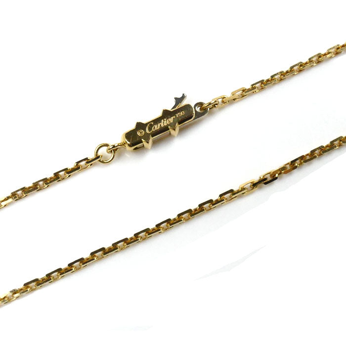 CARTIER カルティエ K18YG イエローゴールド スレーブ ネックレス 5.2g 42cm レディース【中古】