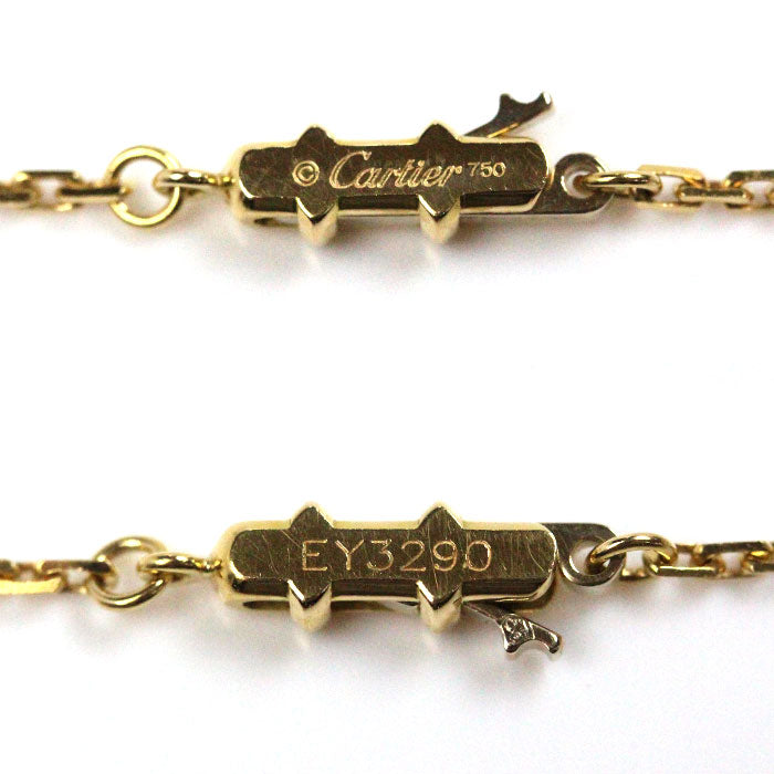 CARTIER カルティエ K18YG イエローゴールド スレーブ ネックレス 5.2g 42cm レディース【中古】