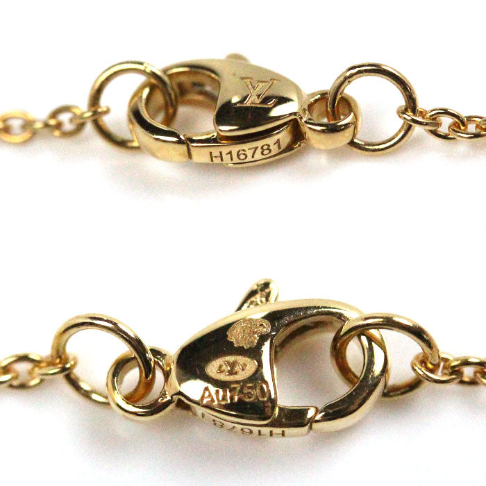 LOUIS VUITTON ルイ・ヴィトン K18YG イエローゴールド パンダンディフ アンプラント ネックレス Q93674 6.4g 45cm レディース【中古】