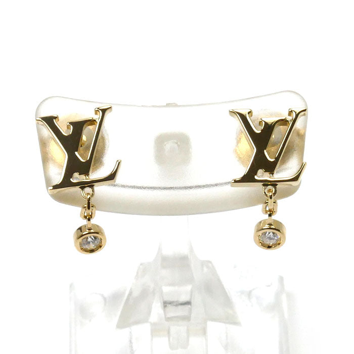 LOUIS VUITTON ルイ・ヴィトン K18YG イエローゴールド イディール ブロッサム ピアス Q96495 ダイヤモンド 2.0g セット レディース【中古】【美品】