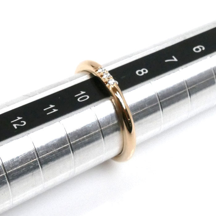 TIFFANY&Co. ティファニー K18PG ピンクゴールド フォーエバー ウェディングバンド 3Pダイヤ リング・指輪 61001204 ダイヤモンド 9号 2.4g レディース【中古】【美品】
