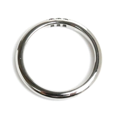 TIFFANY&Co. ティファニー Pt950プラチナ クラシックバンド 3Pダイヤ リング・指輪 ダイヤモンド 7.5号 3.3g レディース【中古】【美品】
