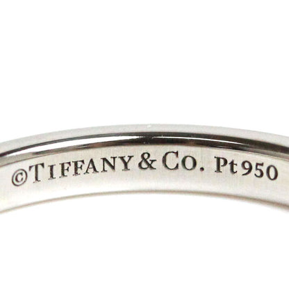 TIFFANY&Co. ティファニー Pt950プラチナ クラシックバンド 3Pダイヤ リング・指輪 ダイヤモンド 7.5号 3.3g レディース【中古】【美品】