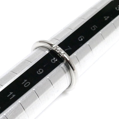 TIFFANY&Co. ティファニー Pt950プラチナ クラシックバンド 3Pダイヤ リング・指輪 ダイヤモンド 7.5号 3.3g レディース【中古】【美品】