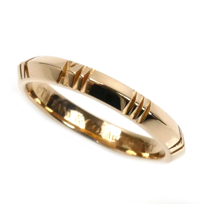 TIFFANY&Co. ティファニー K18PG ピンクゴールド アトラス X クローズド ナロー リング・指輪 11.5号 3.4g レディース【中古】