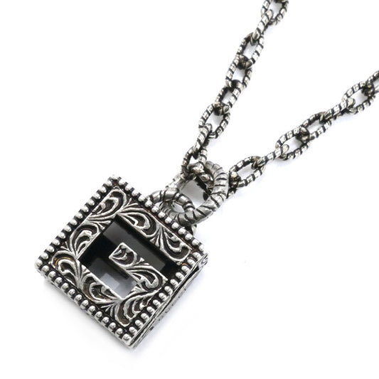 GUCCI グッチ シルバー925 Gキューブ ネックレス 552768 J8400 0811 25.4g ～70cm ユニセックス【中古】