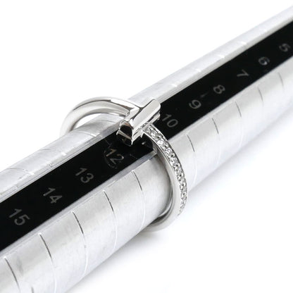 TIFFANY&Co. ティファニー K18WG ホワイトゴールド Tワン リング・指輪 12号 3.9g レディース【中古】【美品】