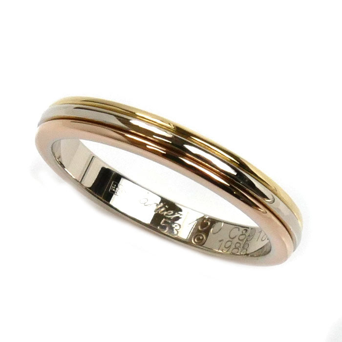 CARTIER カルティエ K18YG/PG/WG ヴァンドーム リング・指輪 13号 53 3.4g レディース【中古】【美品】
