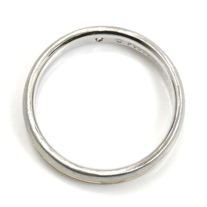 MIKIMOTO ミキモト Pt950プラチナ K18YG イエローゴールド リング・指輪 ダイヤモンド0.03ct 10号 4.8g レディース【中古】【美品】