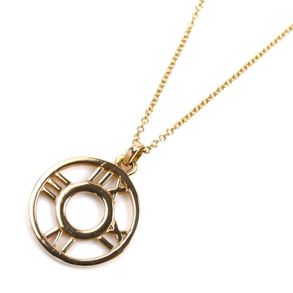 TIFFANY&Co. ティファニー K18PG ピンクゴールド アトラスオープン ペンダントネックレス ダイヤモンド 3.8g 41cm レディース【中古】