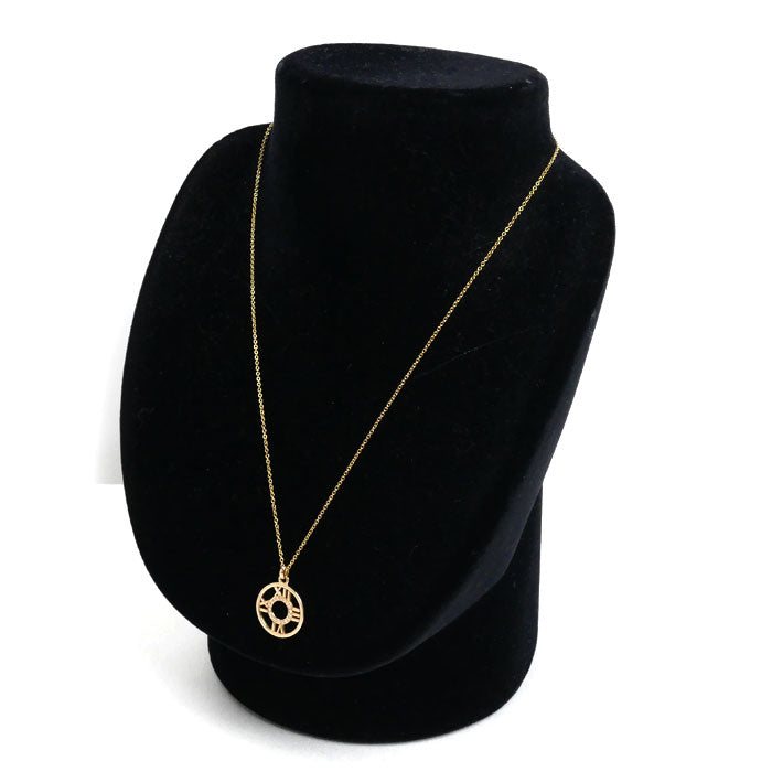 TIFFANY&Co. ティファニー K18PG ピンクゴールド アトラスオープン ペンダントネックレス ダイヤモンド 3.8g 41cm レディース【中古】