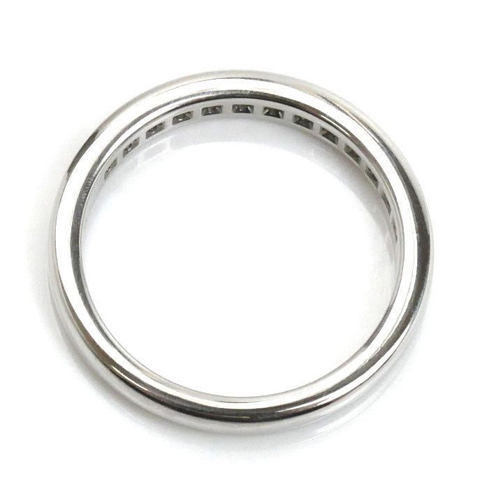 TIFFANY&Co. ティファニー Pt950プラチナ チャネルセッティング ハーフエタニティ リング・指輪 ダイヤモンド 6.5号 3.4g レディース【中古】【美品】