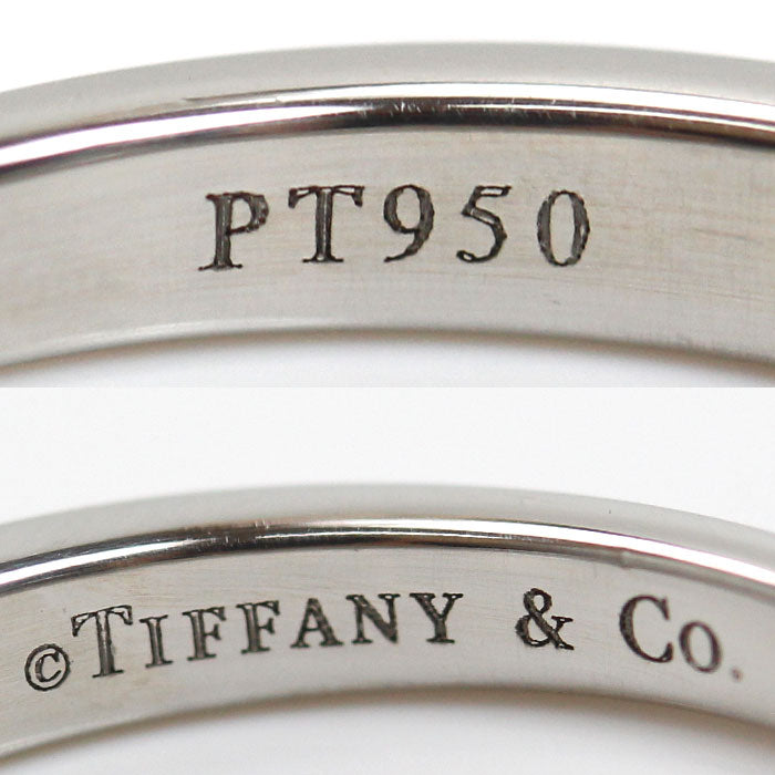TIFFANY&Co. ティファニー Pt950プラチナ チャネルセッティング ハーフエタニティ リング・指輪 ダイヤモンド 6.5号 3.4g レディース【中古】【美品】