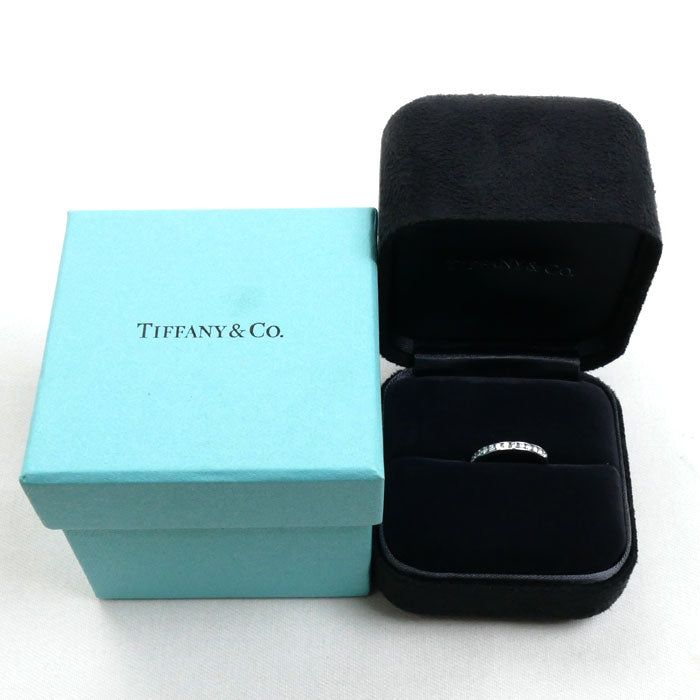TIFFANY&Co. ティファニー Pt950プラチナ チャネルセッティング ハーフエタニティ リング・指輪 ダイヤモンド 6.5号 3.4g レディース【中古】【美品】