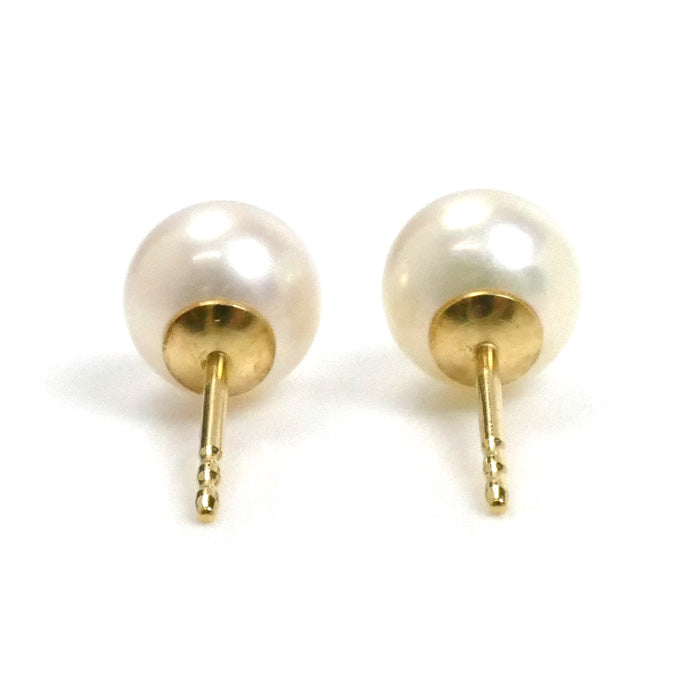 TIFFANY&Co. ティファニー K18YG イエローゴールド ピアス パール約7.1/7.2mm 2g レディース【中古】