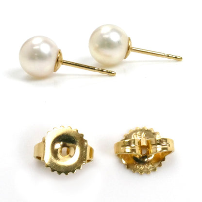 TIFFANY&Co. ティファニー K18YG イエローゴールド ピアス パール約7.1/7.2mm 2g レディース【中古】