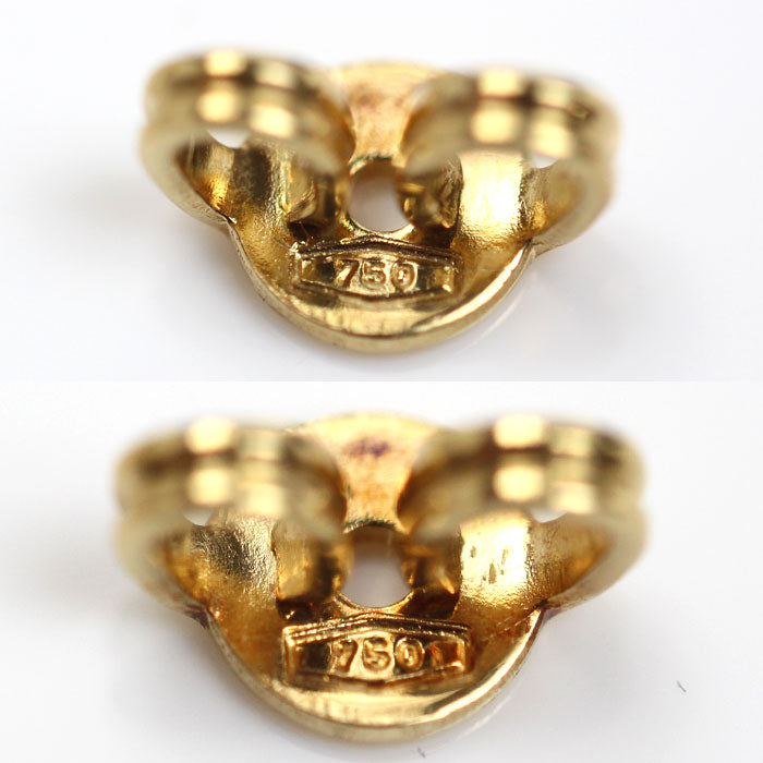 GUCCI グッチ K18YG イエローゴールド GGランニング スタッズ ピアス 094074 09850 8000 1.9g レディース【中古】