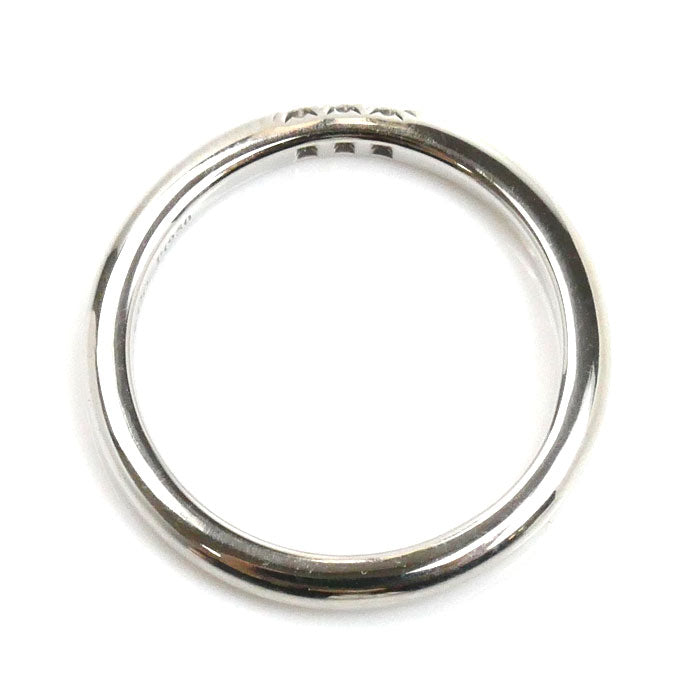 TIFFANY&Co. ティファニー Pt950プラチナ クラシックバンド 3P ダイヤ リング・指輪 ダイヤモンド 6.5号 3.1g レディース【中古】【美品】