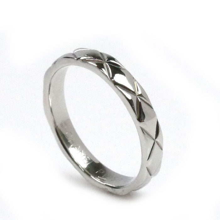 CHANEL シャネル Pt950プラチナ マトラッセ リング・指輪 13.5号 54 5.2g レディース【中古】【美品】