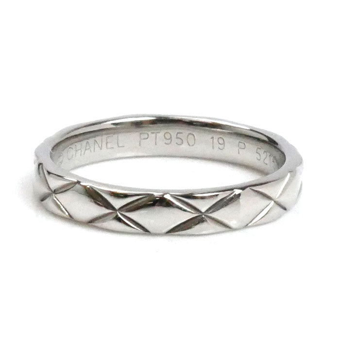 CHANEL シャネル Pt950プラチナ マトラッセ リング・指輪 13.5号 54 5.2g レディース【中古】【美品】