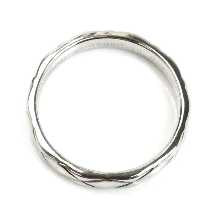 CHANEL シャネル Pt950プラチナ マトラッセ リング・指輪 13.5号 54 5.2g レディース【中古】【美品】