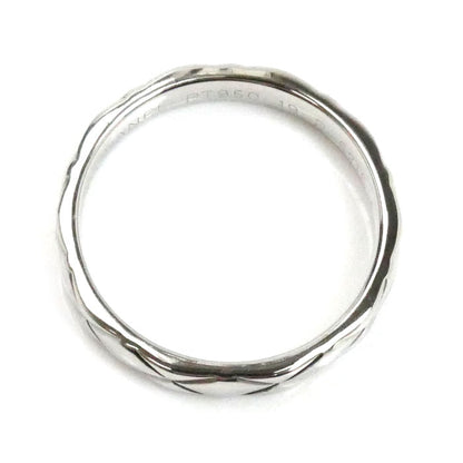 CHANEL シャネル Pt950プラチナ マトラッセ リング・指輪 13.5号 54 5.2g レディース【中古】【美品】