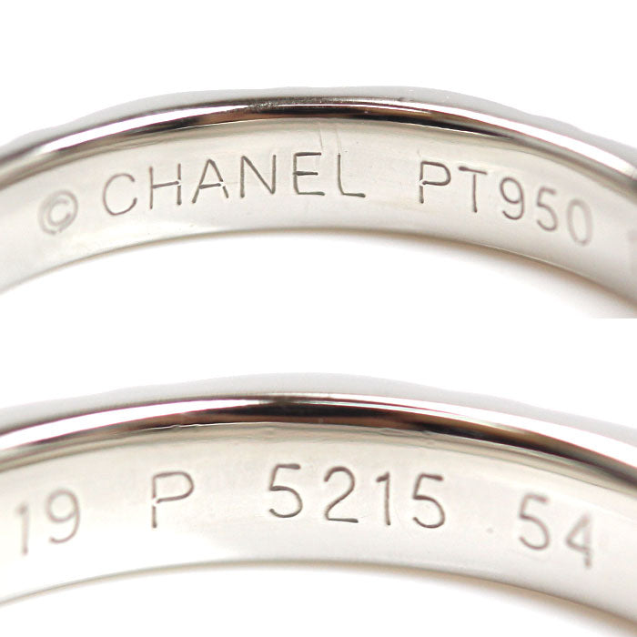 CHANEL シャネル Pt950プラチナ マトラッセ リング・指輪 13.5号 54 5.2g レディース【中古】【美品】