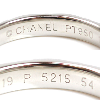CHANEL シャネル Pt950プラチナ マトラッセ リング・指輪 13.5号 54 5.2g レディース【中古】【美品】