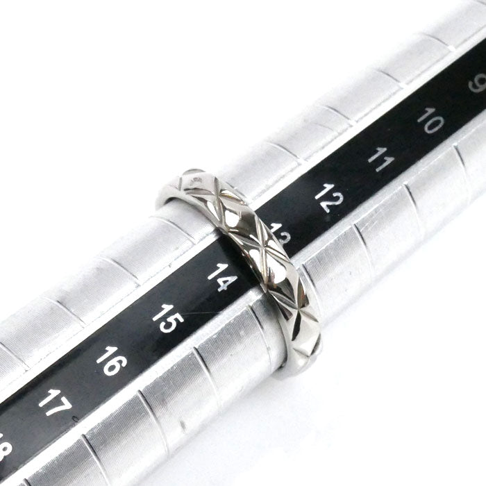 CHANEL シャネル Pt950プラチナ マトラッセ リング・指輪 13.5号 54 5.2g レディース【中古】【美品】