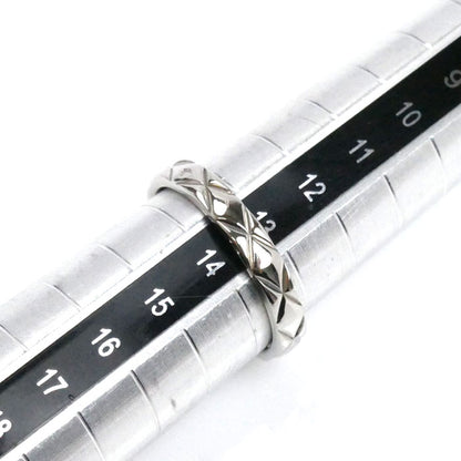 CHANEL シャネル Pt950プラチナ マトラッセ リング・指輪 13.5号 54 5.2g レディース【中古】【美品】