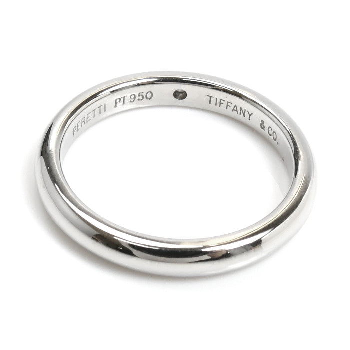 TIFFANY&Co. ティファニー Pt950プラチナ スタッキングバンド 1P ダイヤ リング・指輪 60016396 ダイヤモンド 10号 5.1g レディース【中古】【美品】