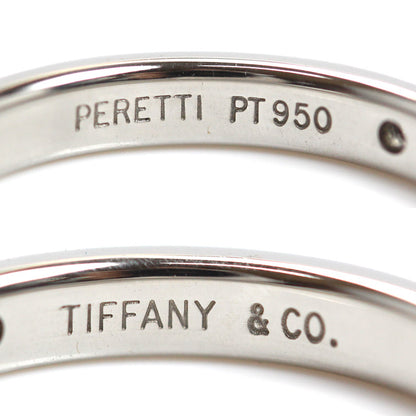 TIFFANY&Co. ティファニー Pt950プラチナ スタッキングバンド 1P ダイヤ リング・指輪 60016396 ダイヤモンド 10号 5.1g レディース【中古】【美品】