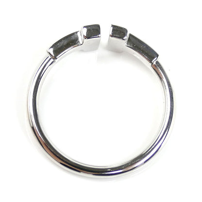 TIFFANY&Co. ティファニー K18WG ホワイトゴールド Tワイヤー リング・指輪 60147235 ダイヤモンド 10号 2.7g レディース【中古】【美品】