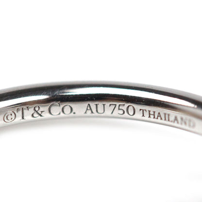 TIFFANY&Co. ティファニー K18WG ホワイトゴールド Tワイヤー リング・指輪 60147235 ダイヤモンド 10号 2.7g レディース【中古】【美品】