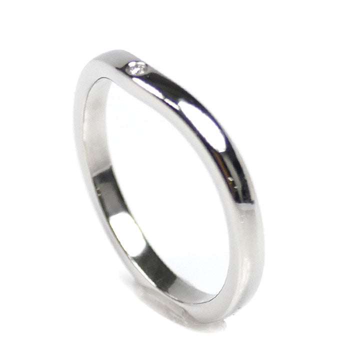 CARTIER カルティエ Pt950プラチナ バレリーナ カーブ ウェディング リング・指輪 B4092949 ダイヤモンド 9号 49 3.2g レディース【中古】【美品】