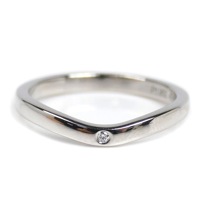 CARTIER カルティエ Pt950プラチナ バレリーナ カーブ ウェディング リング・指輪 B4092949 ダイヤモンド 9号 49 3.2g レディース【中古】【美品】