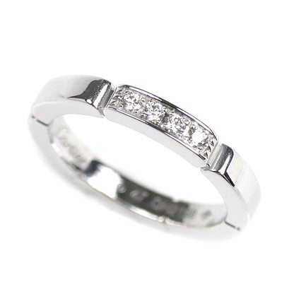 CARTIER カルティエ K18WG ホワイトゴールド マイヨン パンテール ウェディング リング・指輪 B4080447 ダイヤモンド 7号 47 3.9g レディース【中古】【美品】
