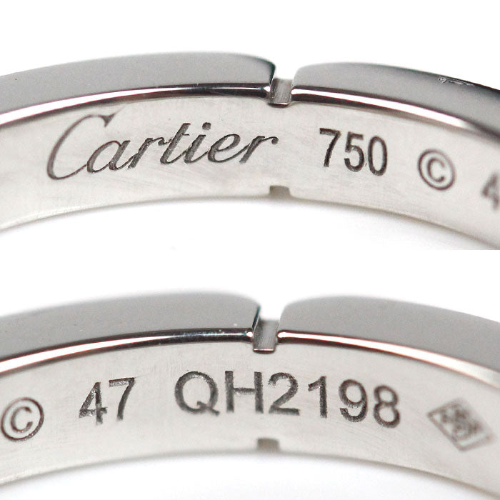 CARTIER カルティエ K18WG ホワイトゴールド マイヨン パンテール ウェディング リング・指輪 B4080447 ダイヤモンド 7号 47 3.9g レディース【中古】【美品】