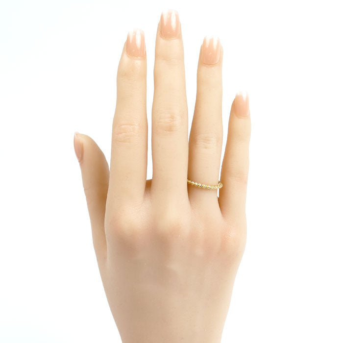 【美品】Boucheron イエローゴールドリング 9号 BOUCHERON ブシュロン Boucheron キャトルクラシック リング ラージ