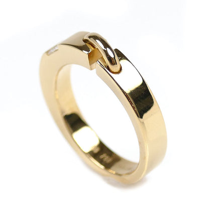 Chaumet ショーメ K18YG イエローゴールド リアン 1Pダイヤ リング・指輪 ダイヤモンド 12.5号 53 7.8g レディース【中古】【美品】