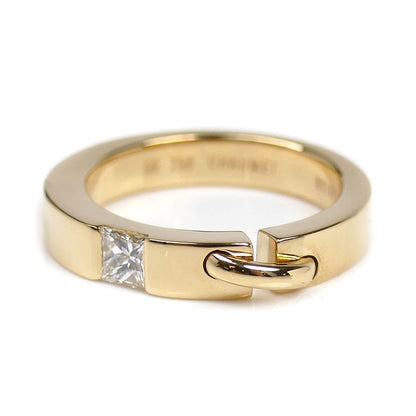 Chaumet ショーメ K18YG イエローゴールド リアン 1Pダイヤ リング・指輪 ダイヤモンド 12.5号 53 7.8g レディース【中古】【美品】