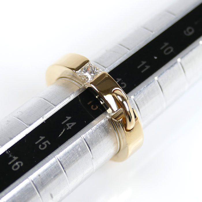 Chaumet ショーメ K18YG イエローゴールド リアン 1Pダイヤ リング・指輪 ダイヤモンド 12.5号 53 7.8g レディース【中古】【美品】