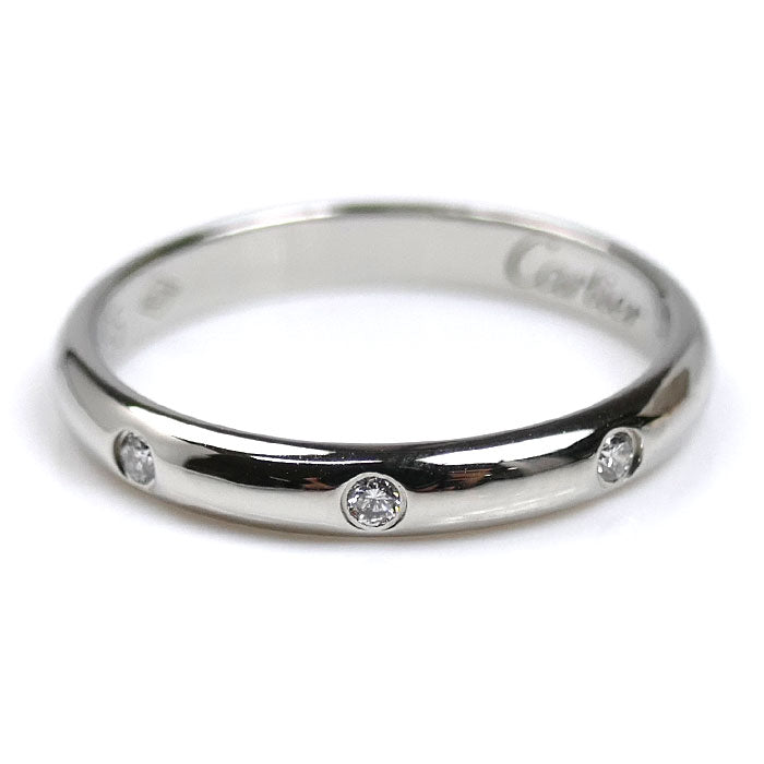 CARTIER カルティエ Pt950プラチナ 1895 ウェディング 3Pダイヤ リング
