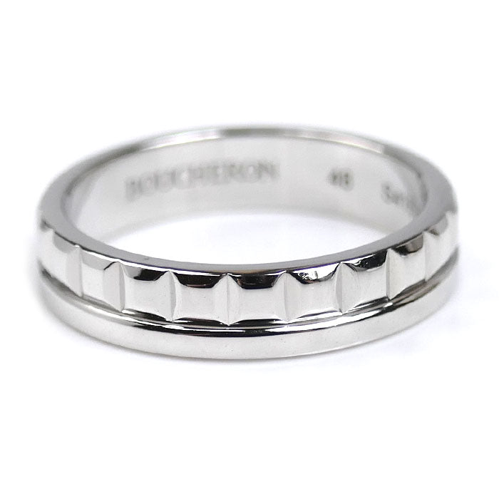 Boucheron ブシュロン K18WG ホワイトゴールド キャトル ラディアント リング ハーフ リング・指輪 JAL00250 8号 48 4.1g レディース【中古】【美品】