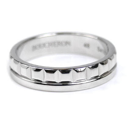 Boucheron ブシュロン K18WG ホワイトゴールド キャトル ラディアント リング ハーフ リング・指輪 JAL00250 8号 48 4.1g レディース【中古】【美品】