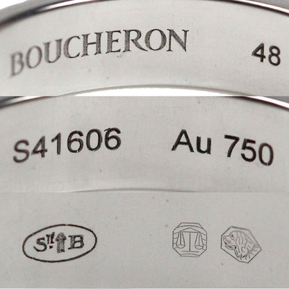 Boucheron ブシュロン K18WG ホワイトゴールド キャトル ラディアント リング ハーフ リング・指輪 JAL00250 8号 48 4.1g レディース【中古】【美品】